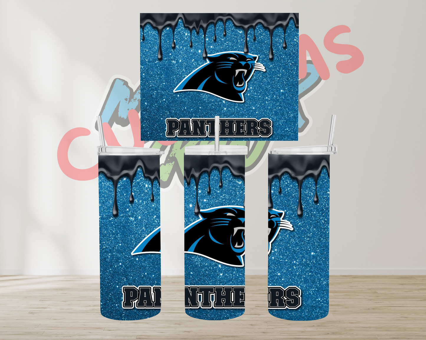 NFL GLITTER TUMBLERS