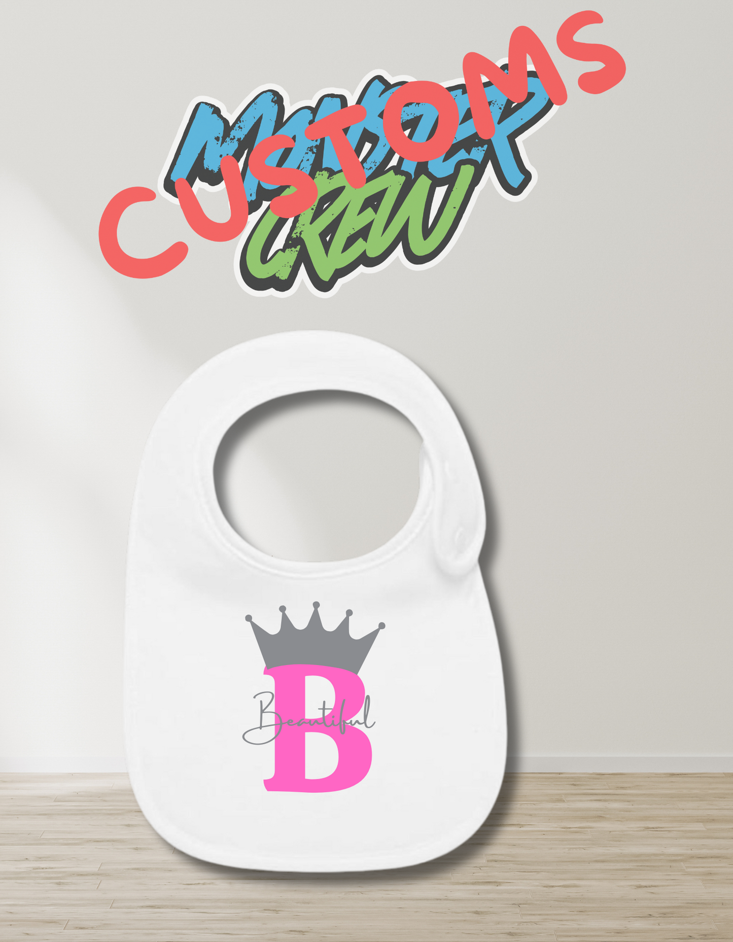 CUSTOM BABY NAME BIB