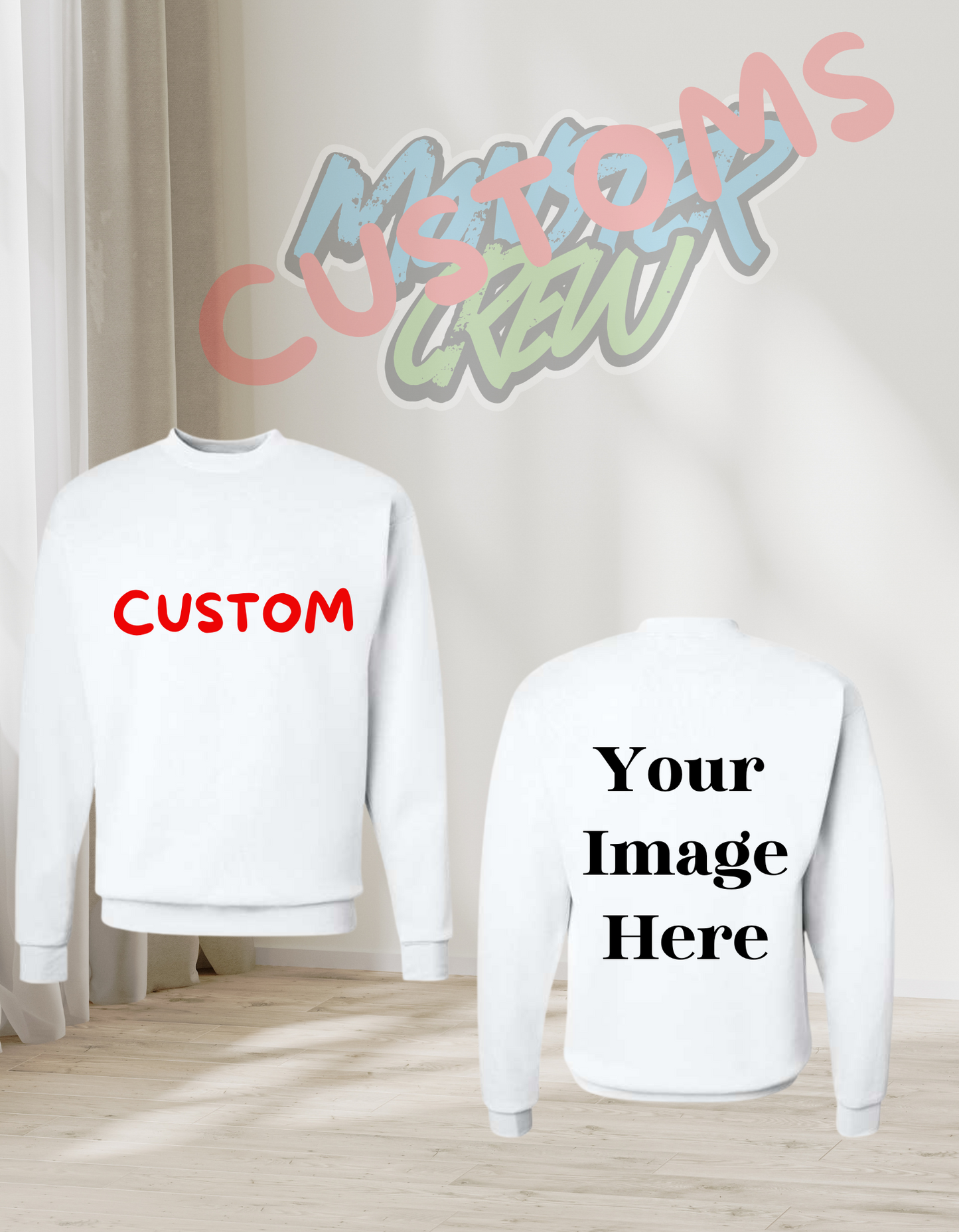 CUSTOM ADULT CREW SHIRT