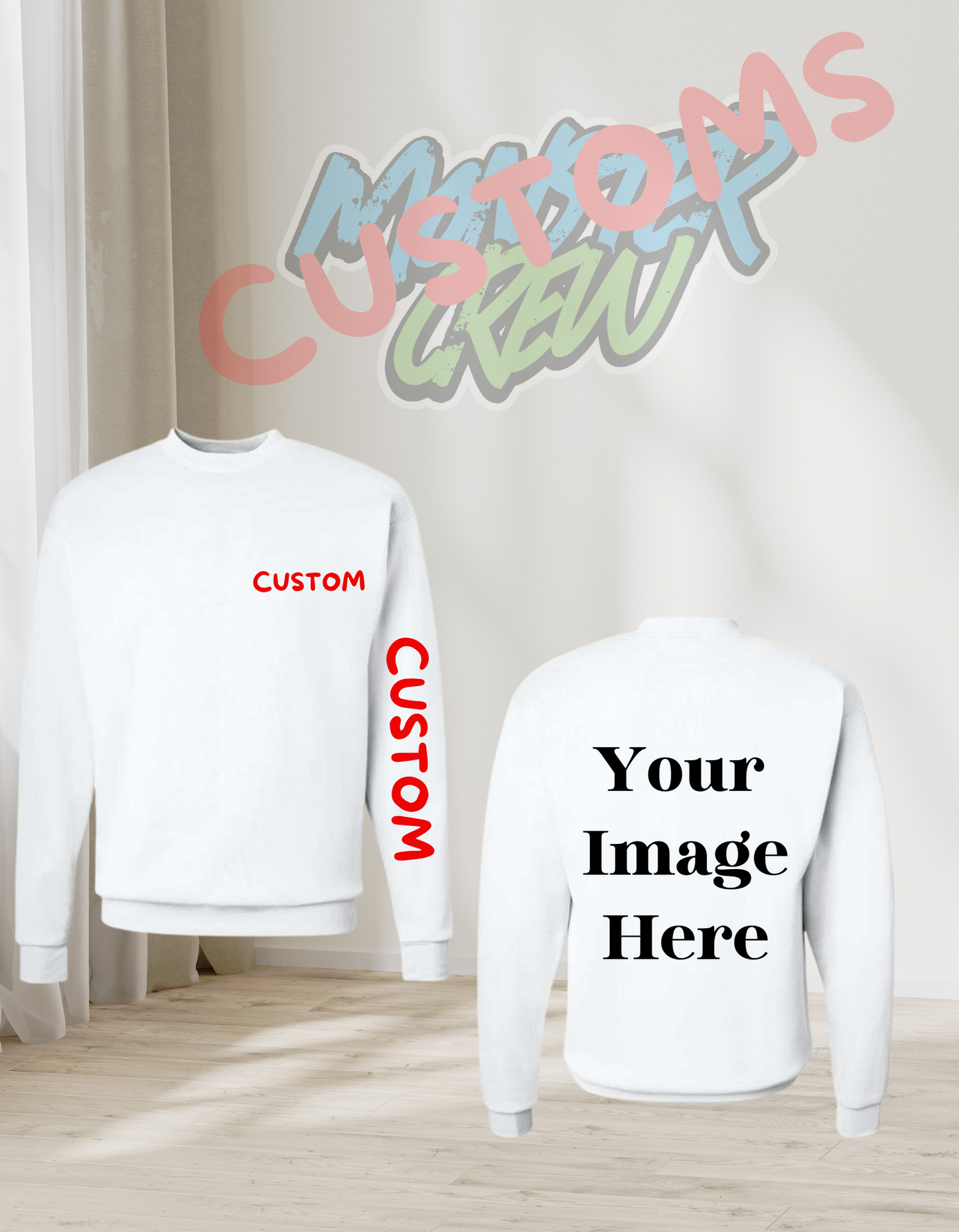 CUSTOM ADULT CREW SHIRT