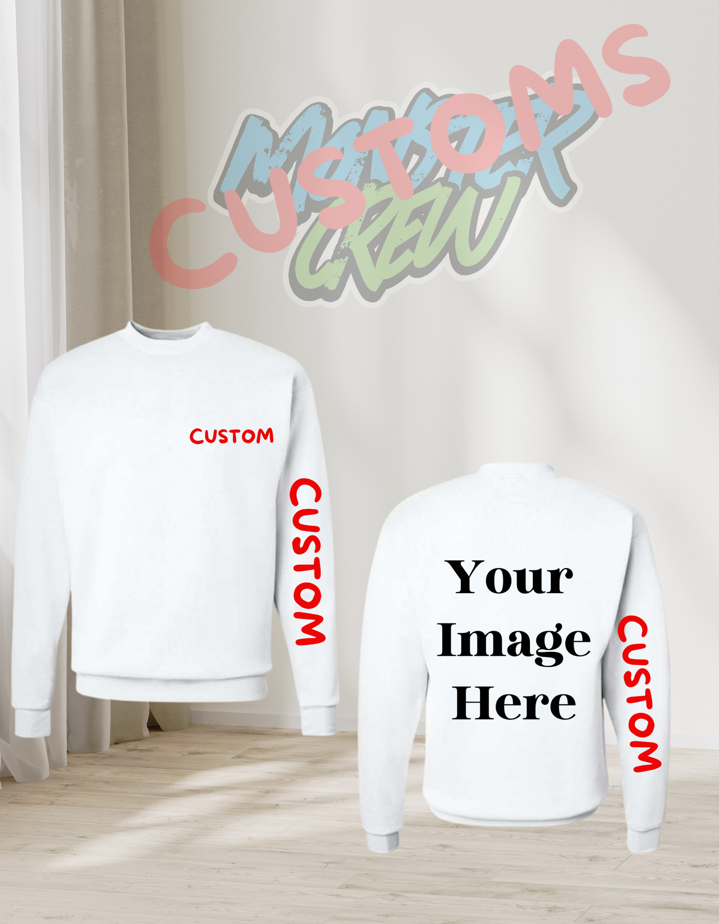 CUSTOM ADULT CREW SHIRT