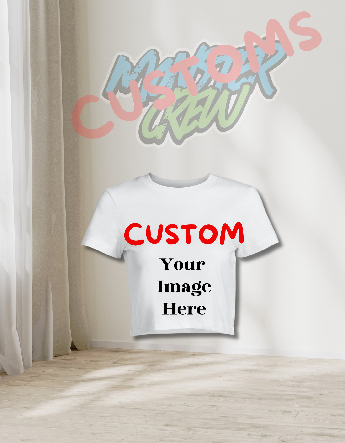 CUSTOM ADULT T-SHIRT CROPPED