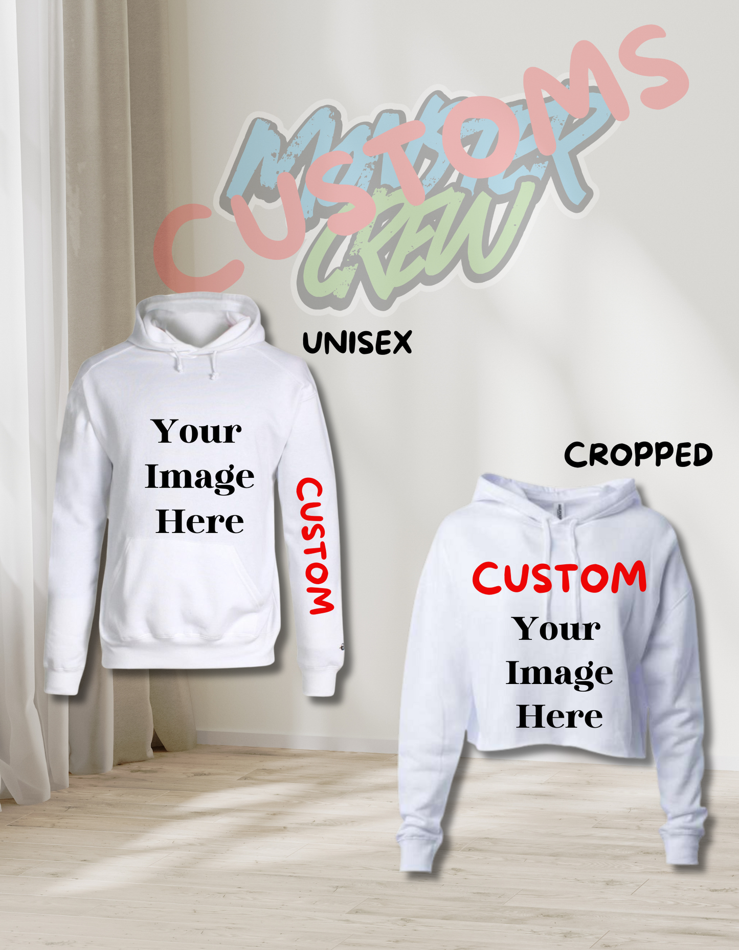 CUSTOM ADULT & CROPPED HODDIES PREMIUM