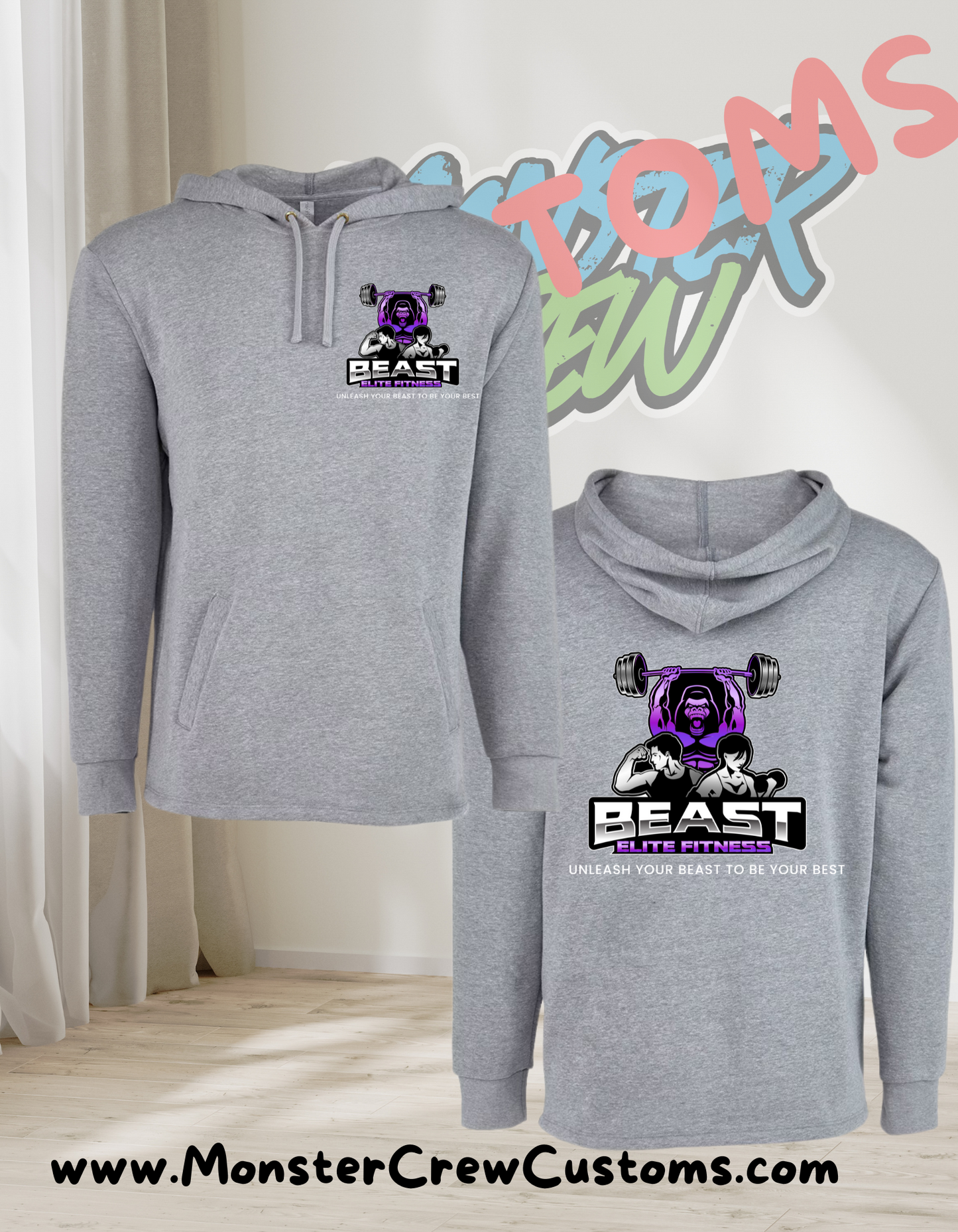 Beast Elite Fitness Stretch Hoodies