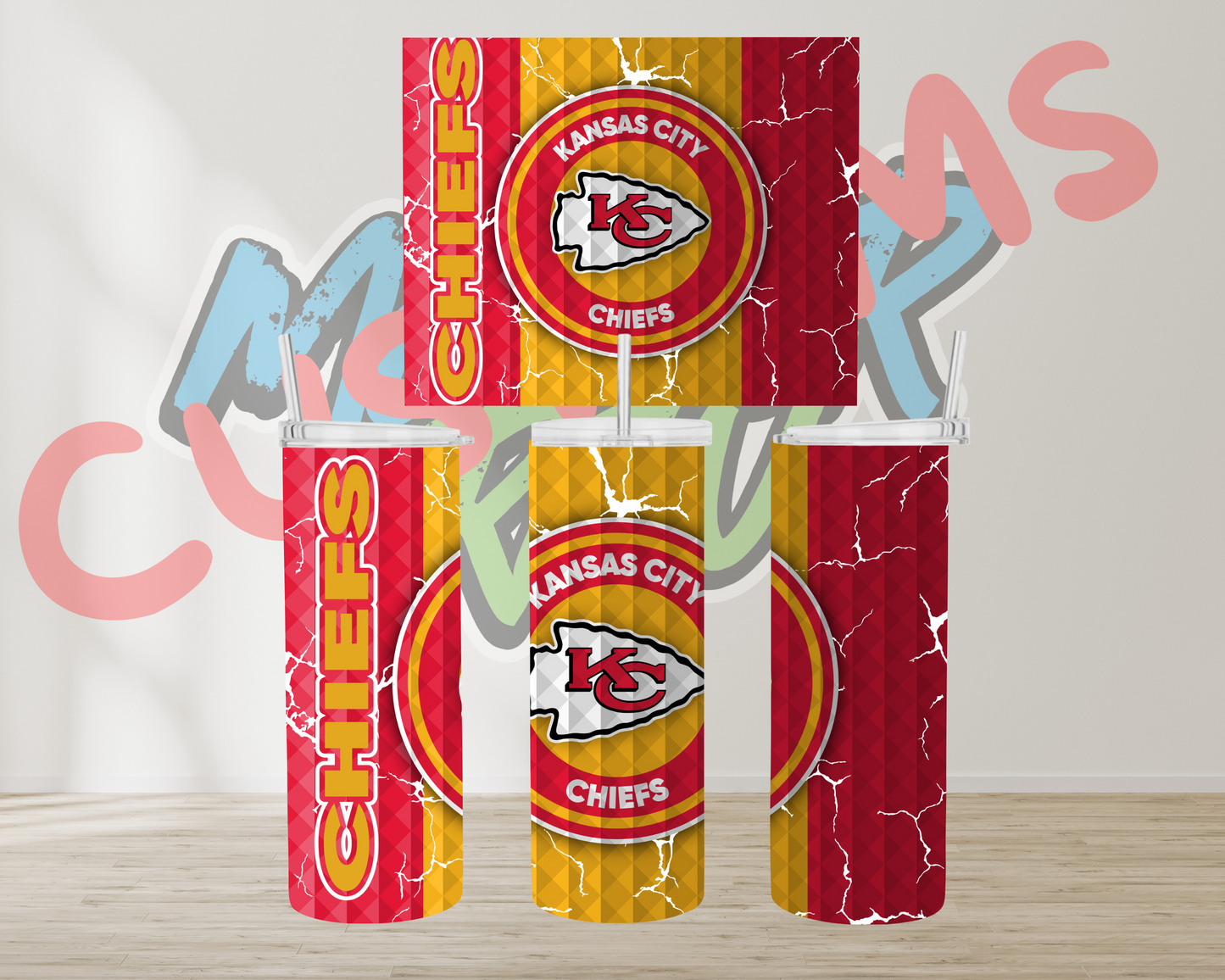 NFL DIMOND BACKGROUND TUMBLERS
