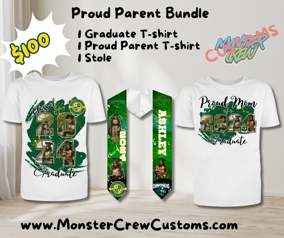 PROUD PARRENT GRADUATION T-SHIRT & BUNDLE