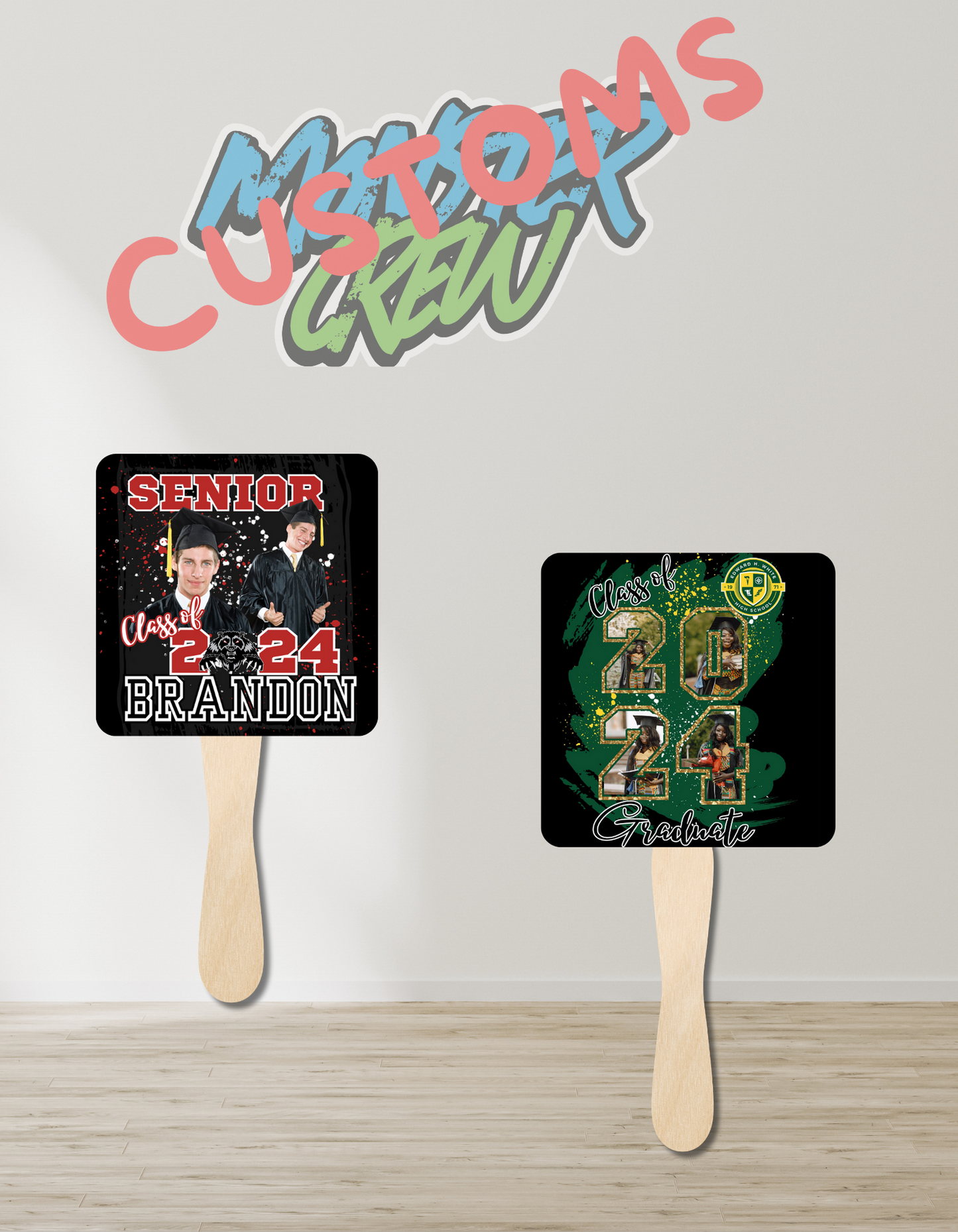 CUSTOM GRADUATION FAN
