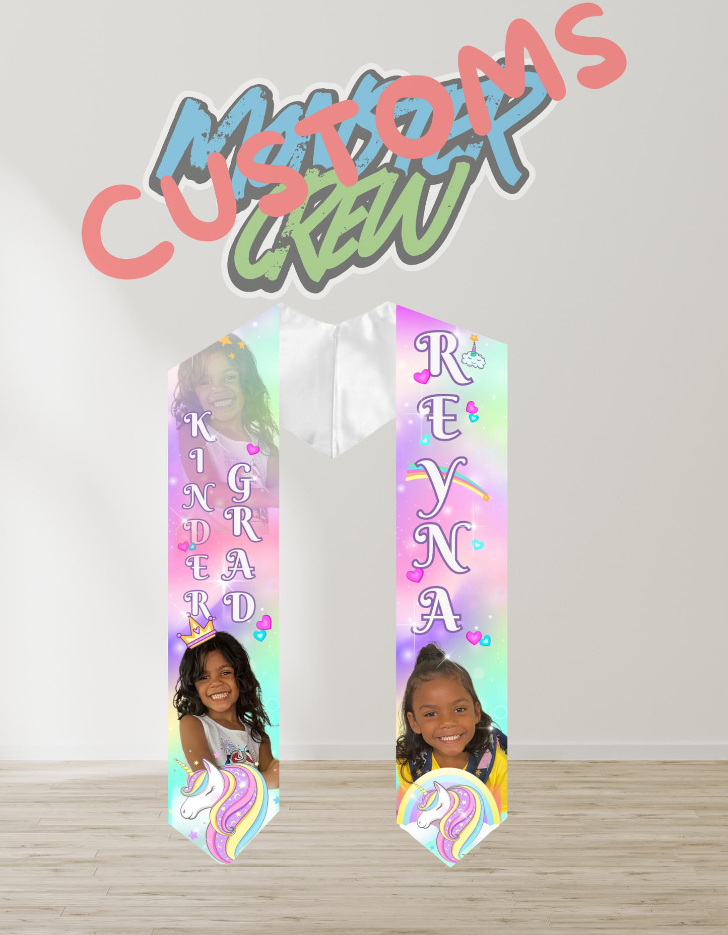 Customized Graduation Stoles Kindergarten - Seniors