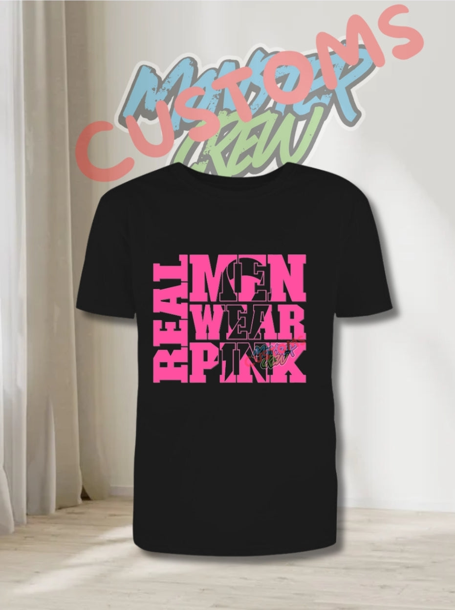 REAL MEN WEAR PINK T-SHIRT