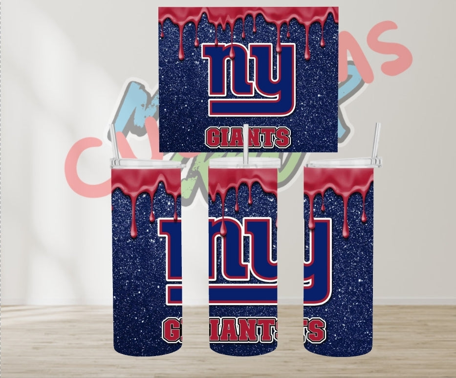 NFL GLITTER TUMBLERS