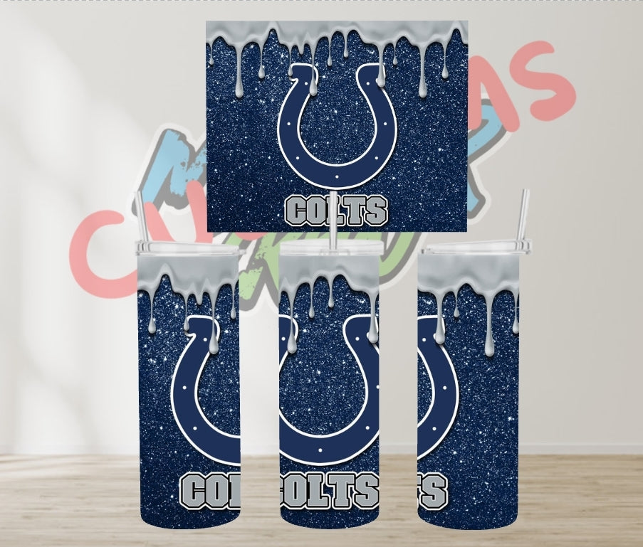 NFL GLITTER TUMBLERS