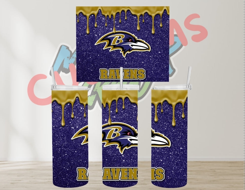 NFL GLITTER TUMBLERS