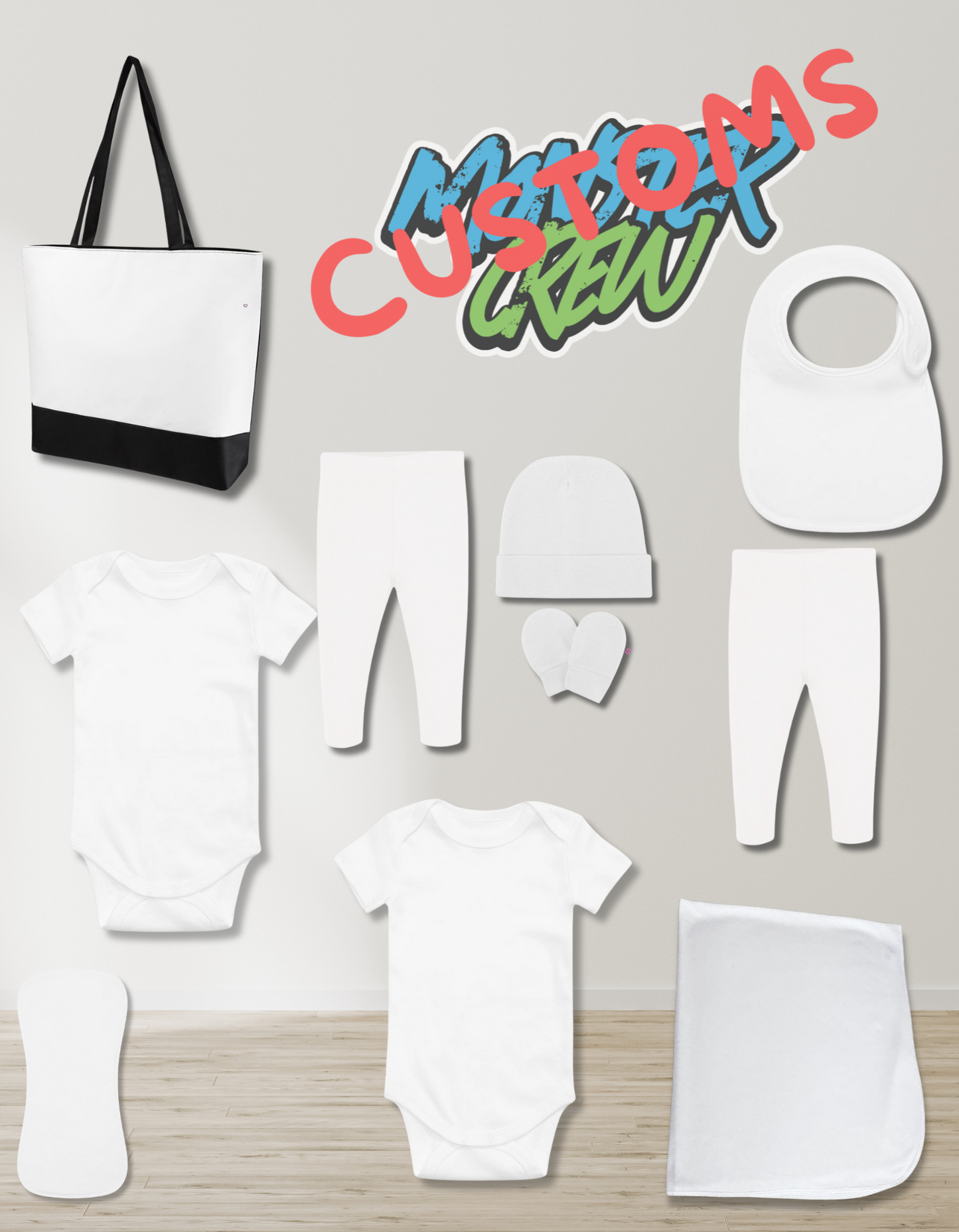 CUSTOM BABY NAME GIFT SET - LARGE
