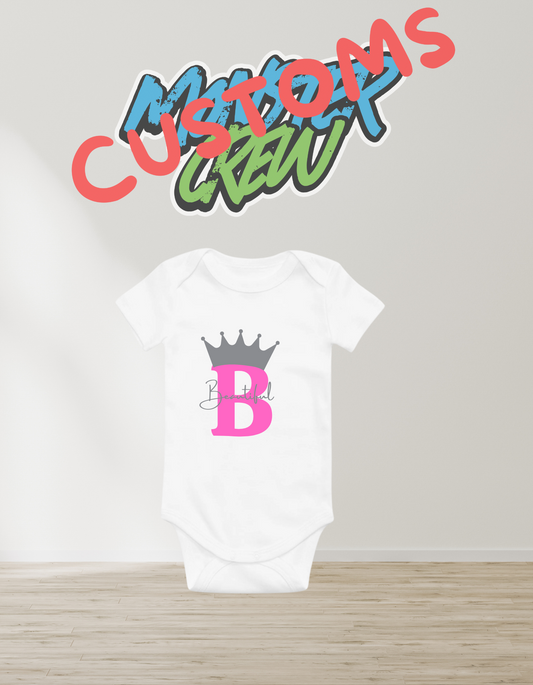 CUSTOM BABY NAME ONESIE