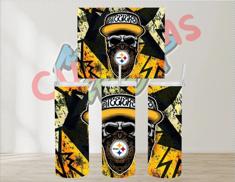 NFL SKULL HAT BANDANA TUMBLERS